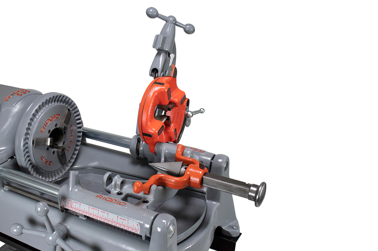 Reconditioned RIDGID 535 V1 Pipe Threader with Dies Die Heads Oil  New Cart - Affordable Tools