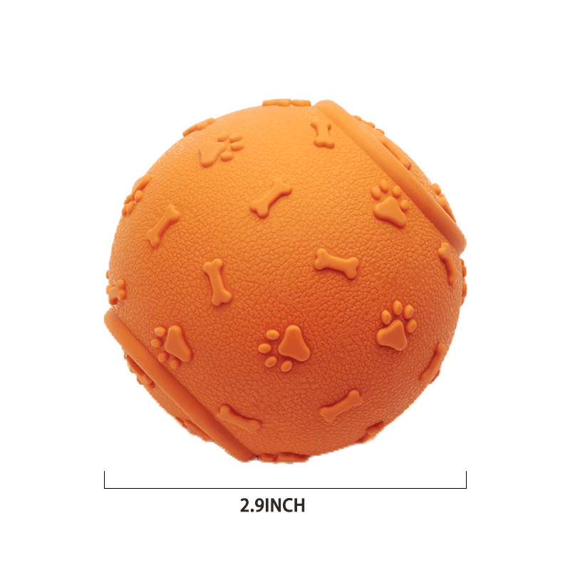 LECHONG Durable Dog Chew Toys Ball， Interactive Squeaky Dog Toys Ball with High Bounce for Puppy Small and Medium Dogs