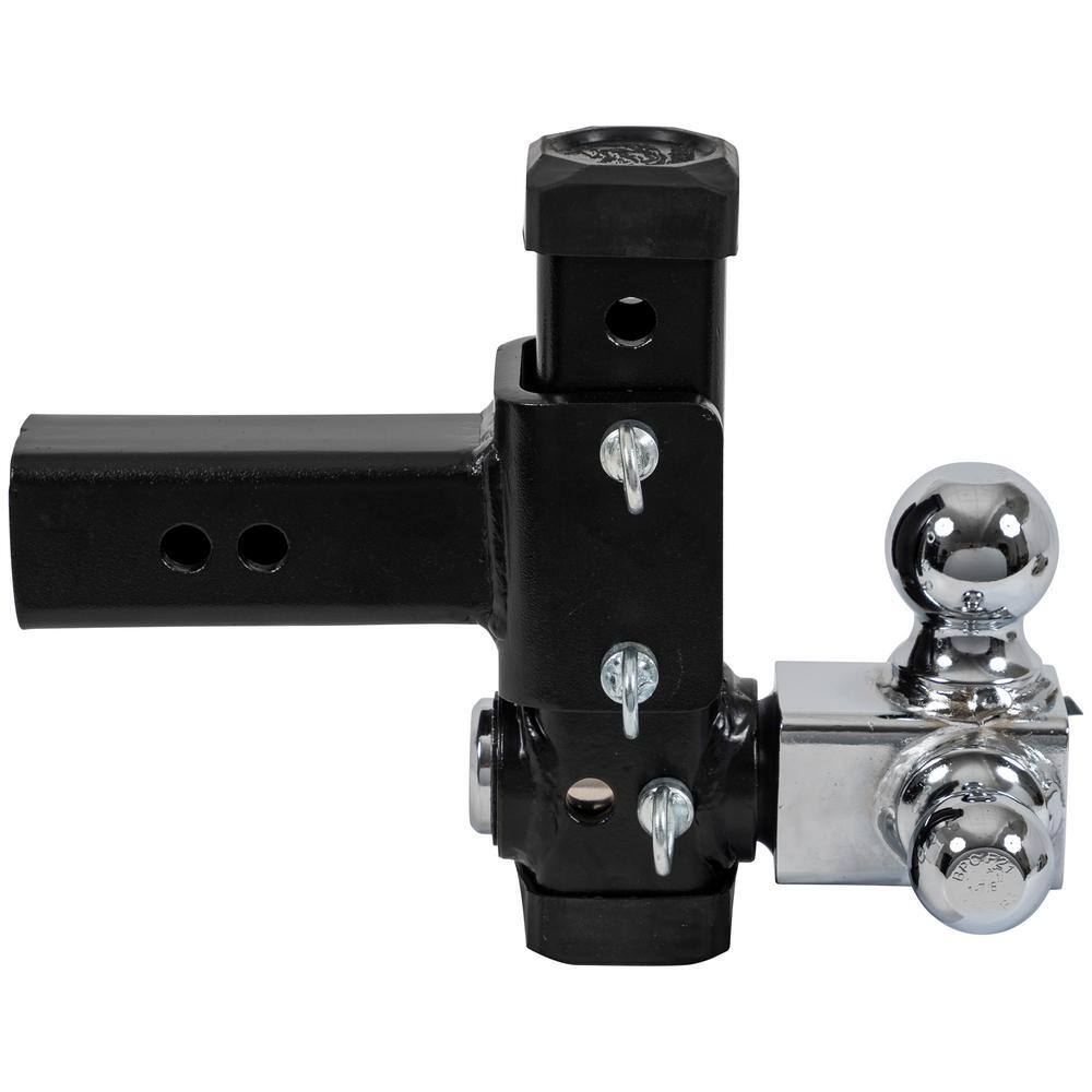 Buyers Products Company Adjustable Tri-Ball Hitch with Chrome Towing Balls for 2-12 in. Hitch Receivers 1802500