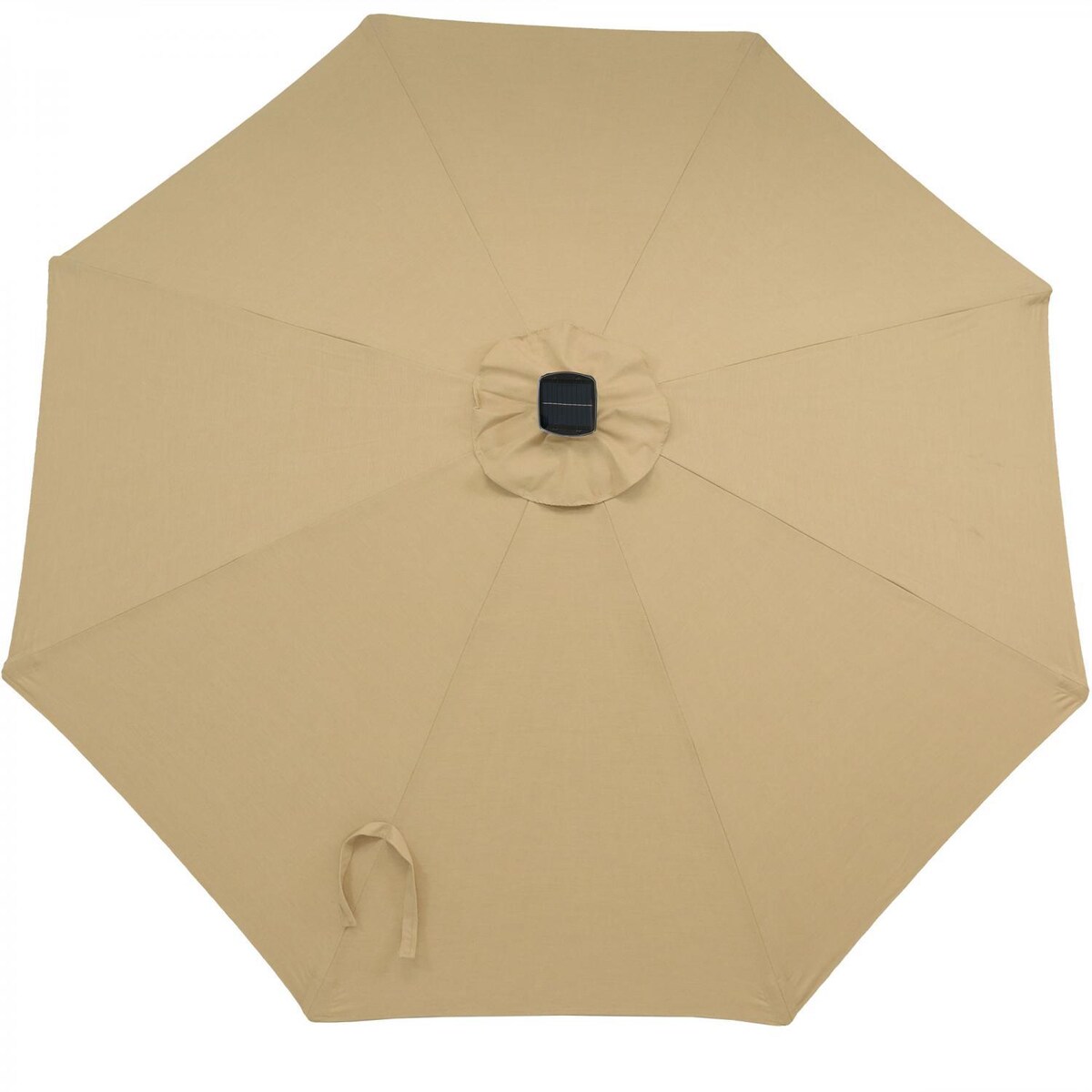 Ultimate Patio 9 Ft. Solar Lighted Octagonal Aluminum Patio Market Umbrella W/ Crank and Tilt