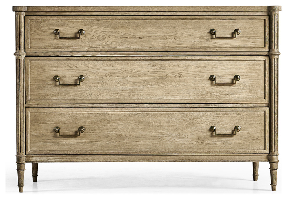 French Louis XVI Style Commode Natural 52 quot  French Country   Accent Chests And Cabinets   by English Georgian America  Houzz