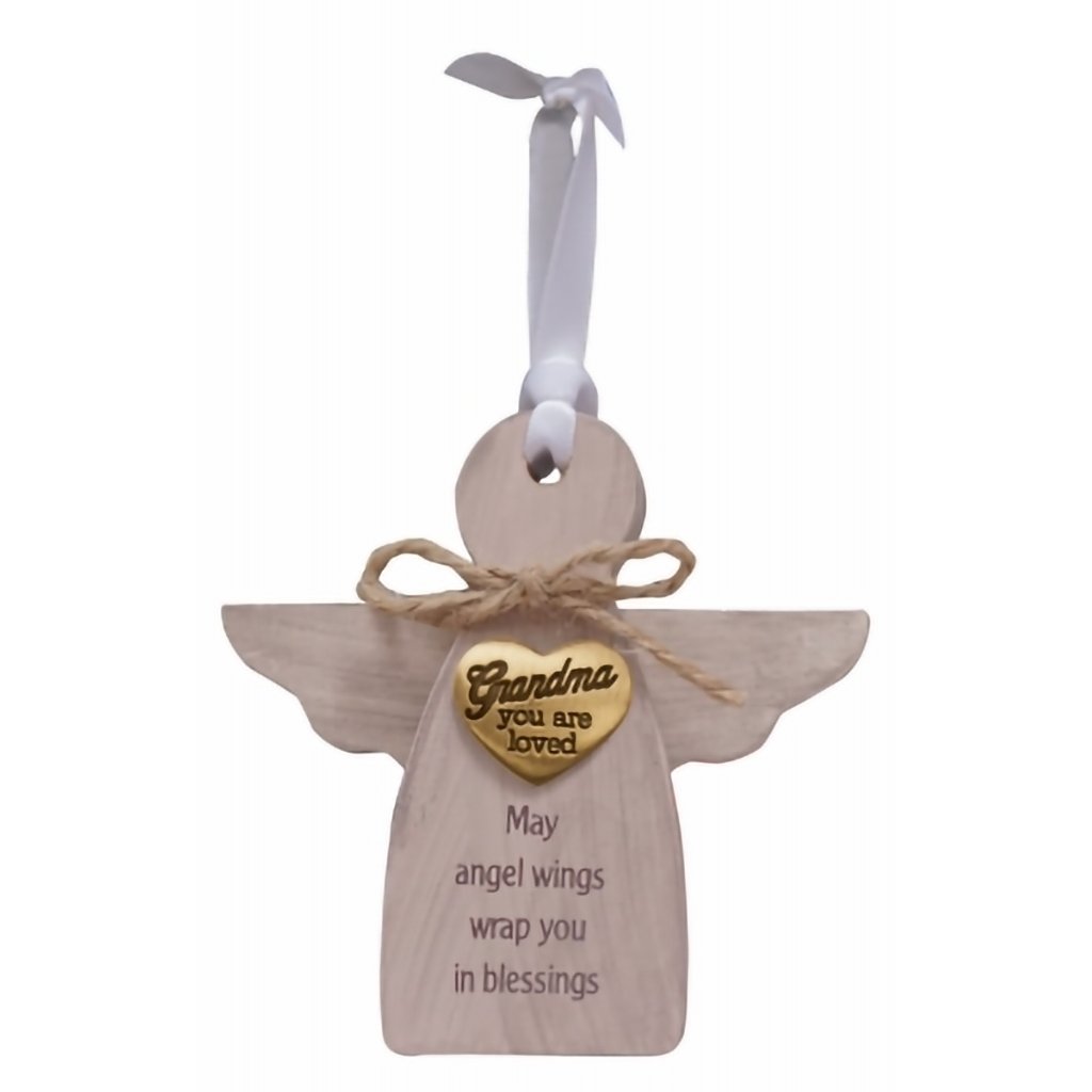 Cathedral Art  Grandma, You are Loved Wood Angel Ornament