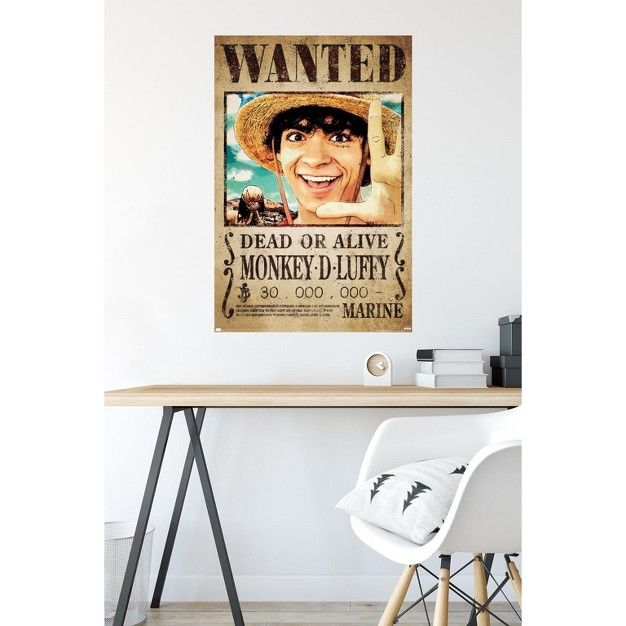 Trends International Netflix One Piece Luffy Wanted Unframed Wall Poster Prints