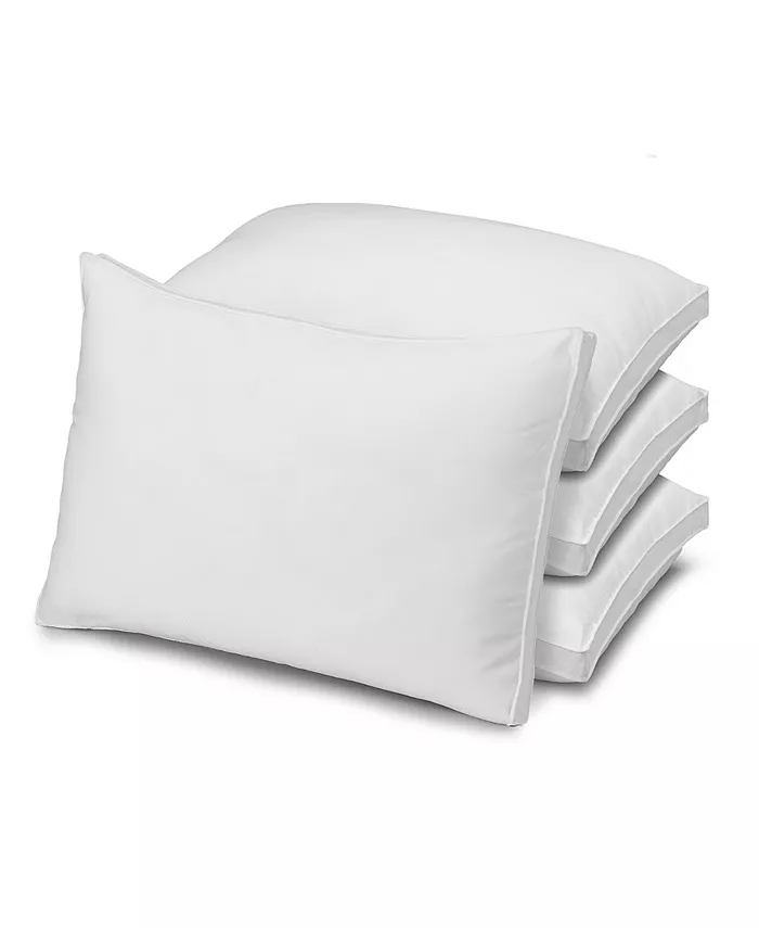 Ella Jayne Gussetted Medium Plush Down Alternative Pillow， Standard - Set of 4