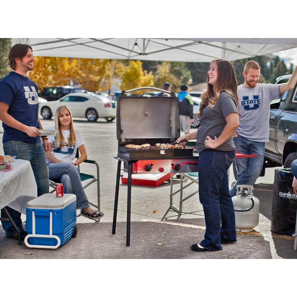 Camp Chef Big Gas 3Burner Portable Propane Gas Grill in Red