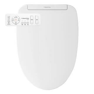 BIDETMATE 3000 Series Electric Bidet Seat for Elongated Toilets in White with Heated Spray Dryer Seat with Remote BM-3000R-E