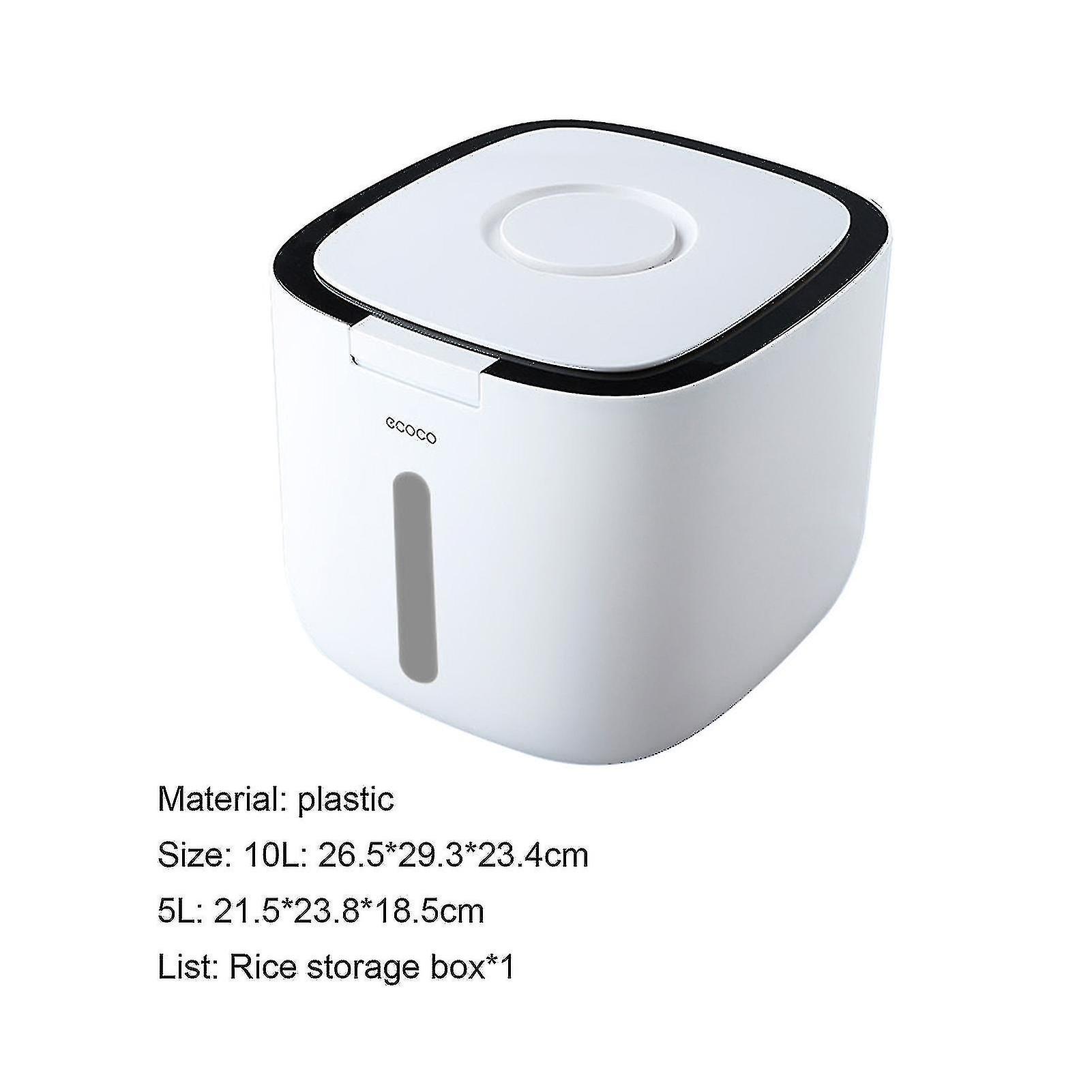 Rice Container Functal - 5l/10l Practical Hold N Stora Et Compatible With Kit