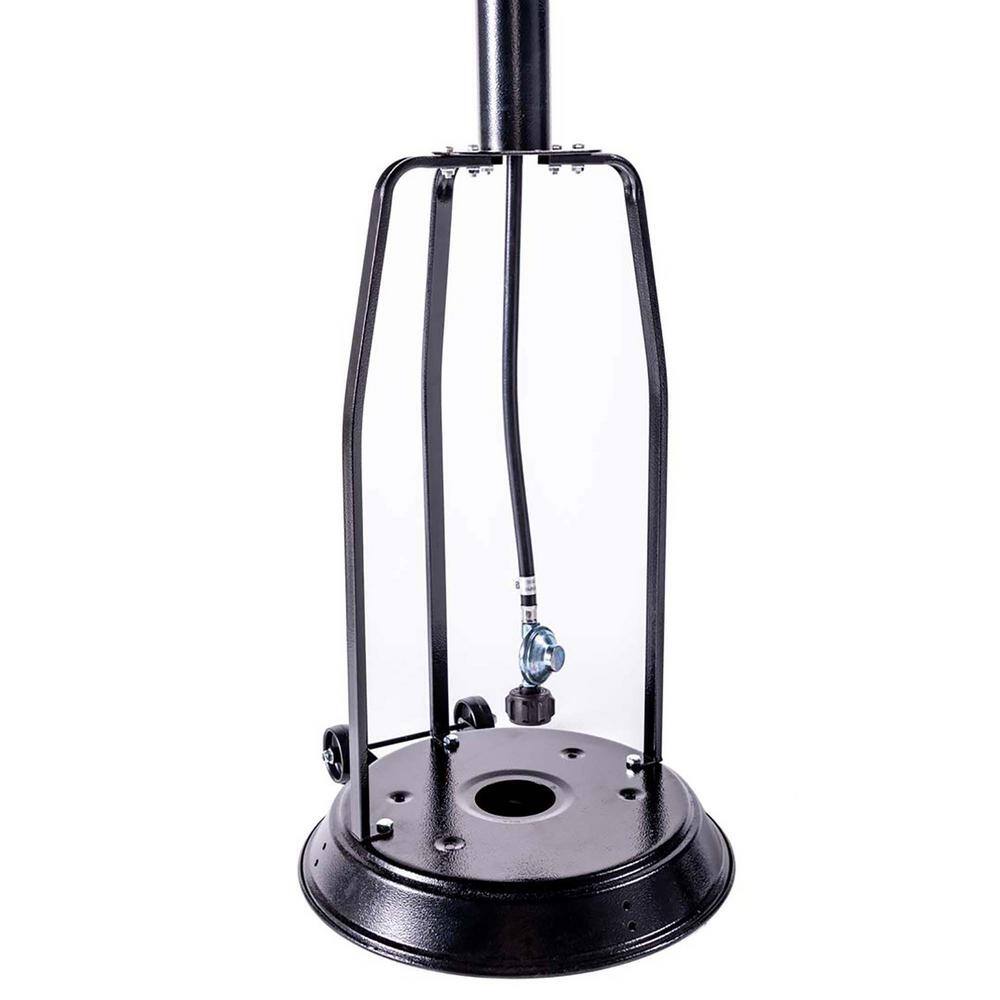 Sireck 47000 BTU Commercial Residential Rust Resistant Wheels Black Patio Heater ZZQ-THDJRQ1215Z