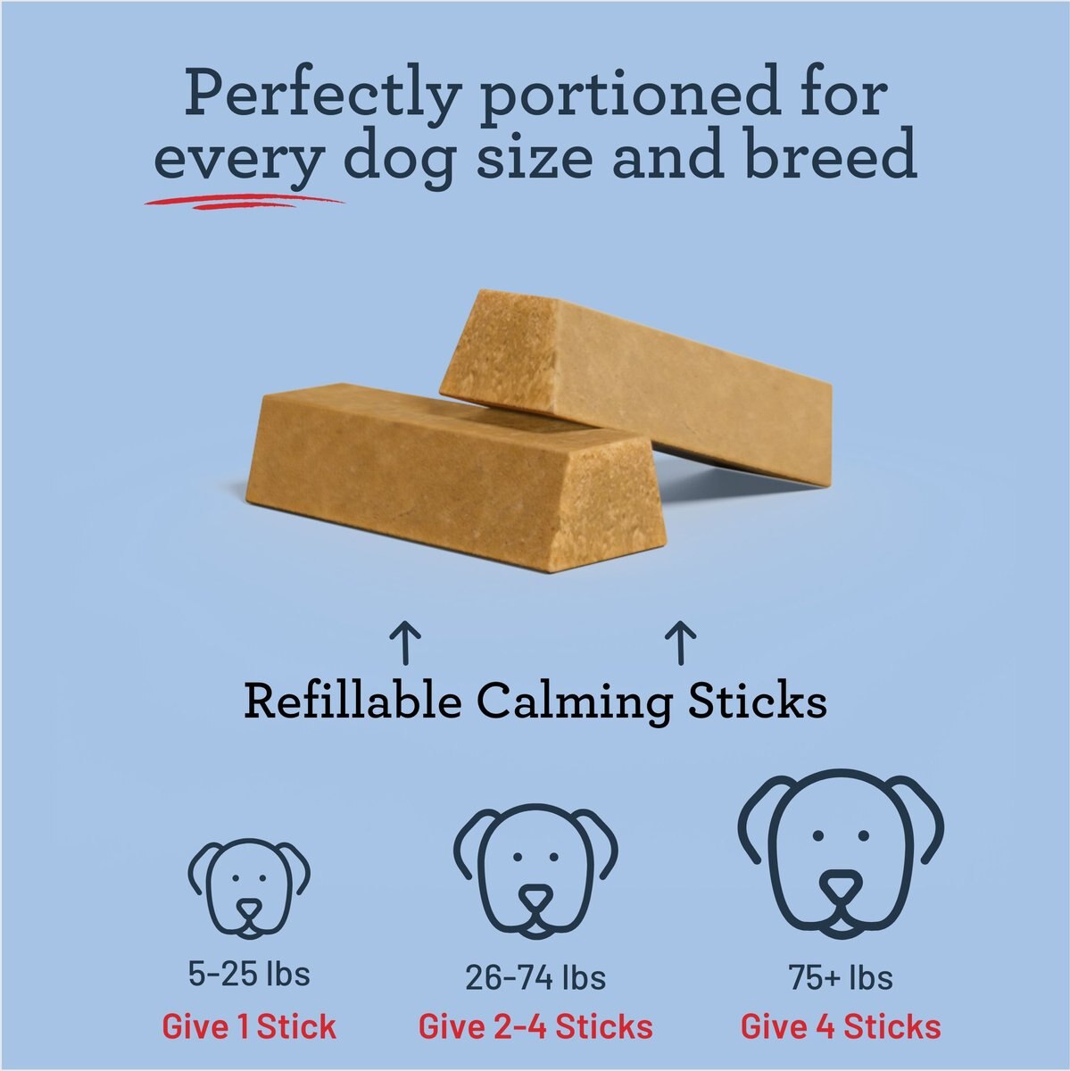 Kradle All Day Calming 6-inch Rubber Dog Bone Toy with Bacon Flavored Dog Treat Refill， 4 count