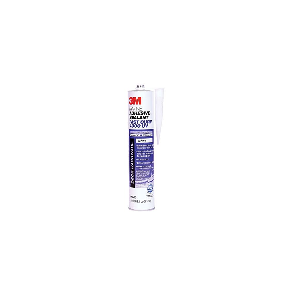 3M 10oz White 4000UV Series Marine Adhesive Sealant ;