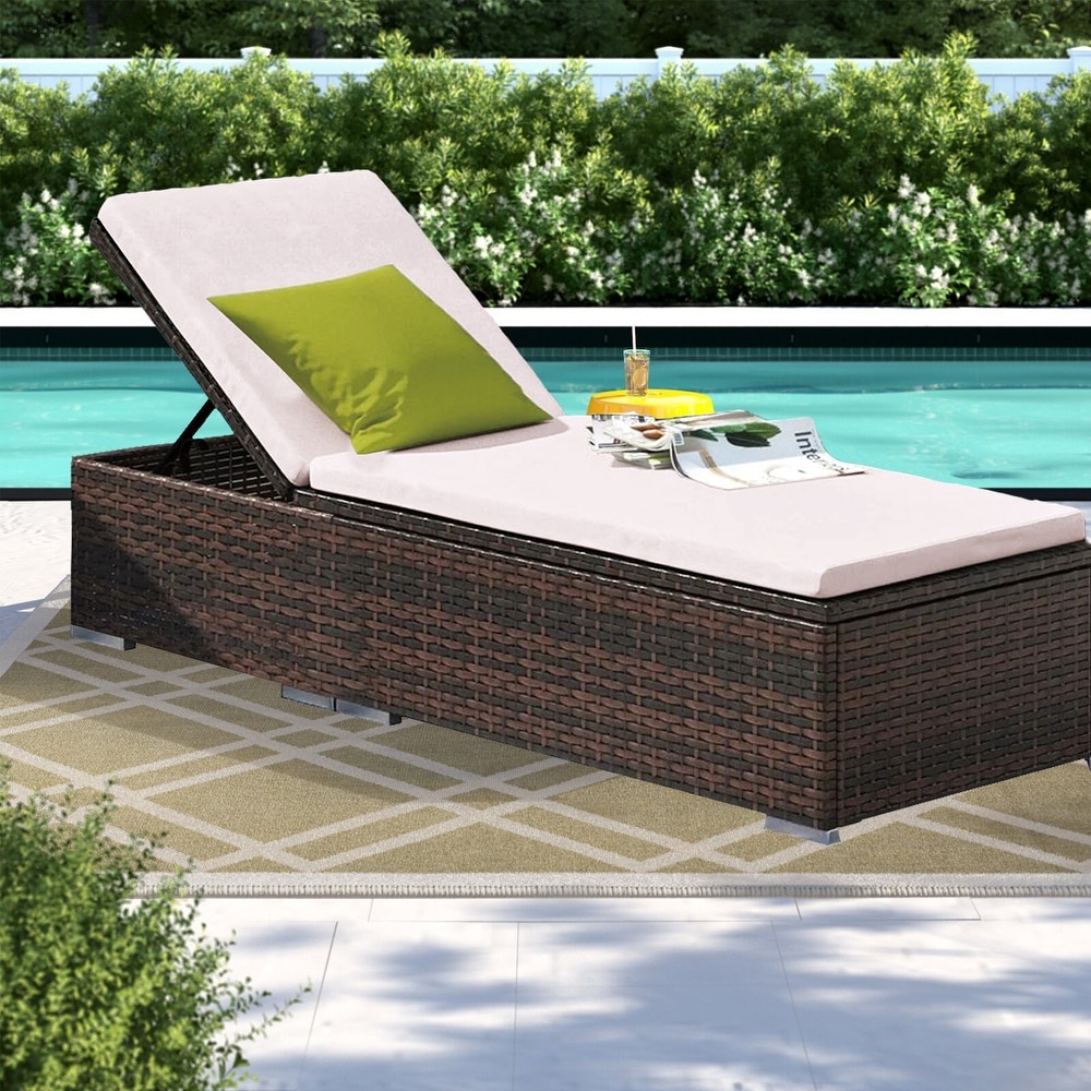 Royalcraft PE Rattan Wicker Outdoor Chaise Lounges