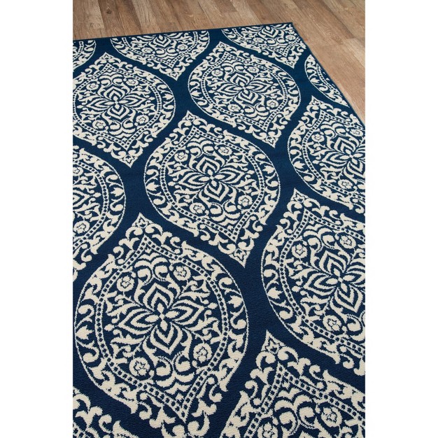 Baja Bayou Accent Rug Navy Momeni