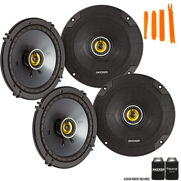 Kicker 46csc654 Two Pairs Of Cs series Csc65 6 5 inch 160mm Coaxial Speakers 4 ohm 2 Pairs