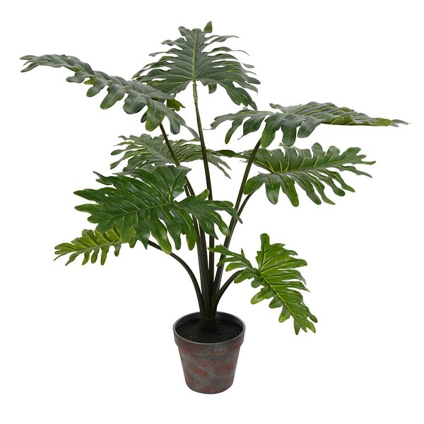 Vickerman 25 Artificial Potted Grand Philodendron Bush.