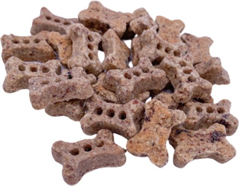 Healthy Dogma Tiny Peanut Butter and Blueberry Bones Dog Treats， 6-oz bag