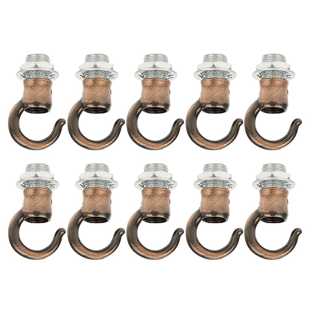 10pcs Zinc Alloy Opening Lantern Chandelier Hanging Ring Hook Light Diy Decoration Accessoryred Bronze