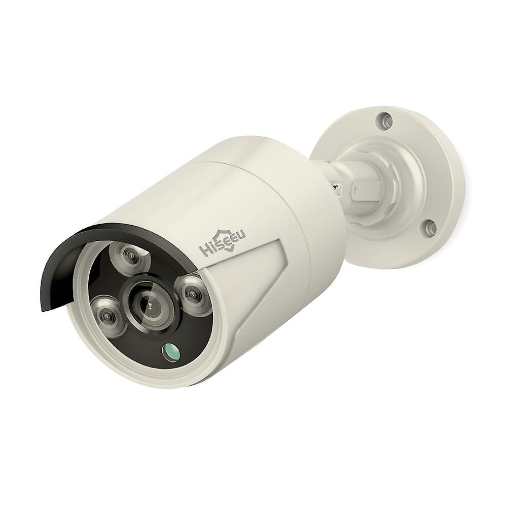 3mp Poe Security Camera With Audio Night Vision Motion Detection Remote Access Ip66 Waterproof White