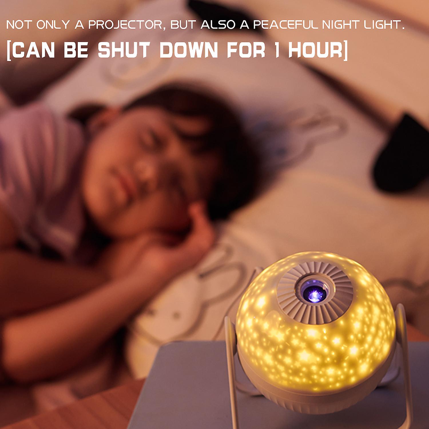 Led Star Projector Night Light 6 In 1 Planetarium Projectionr Galaxy Starry Sky Projector Lamp Usb Rotating Night Lights