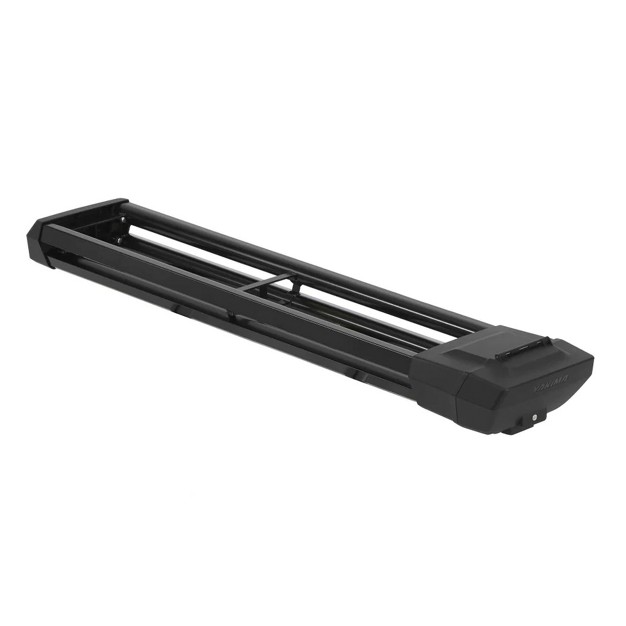 Yakima Doublehaul Customizable Rooftop Fly Rod Carrier With Yakima Single Key System And 4 Individual Plastic lined Aluminum Rod Tubes Black