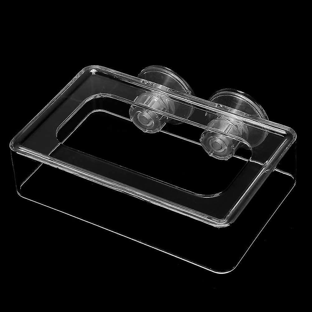 Fish Feeding Ring， Acrylic Square Aquarium Fish Feeding Ring Floating Food Feeder With Suction Cup