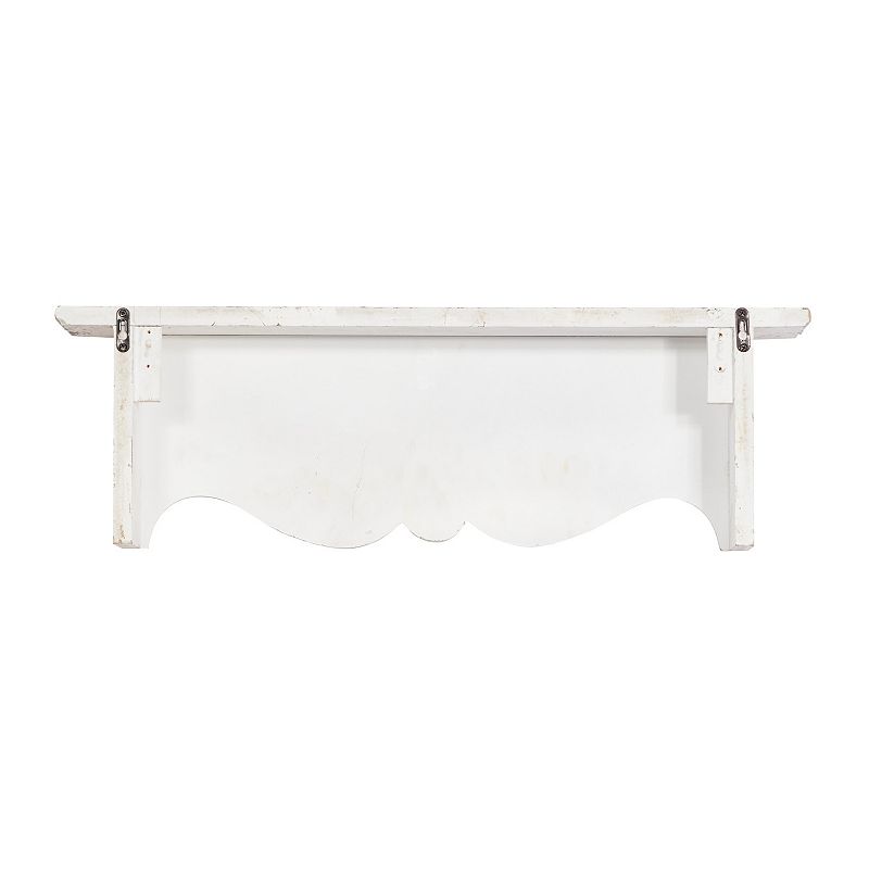 Stella and Eve Distressed Wood Wall Shelf