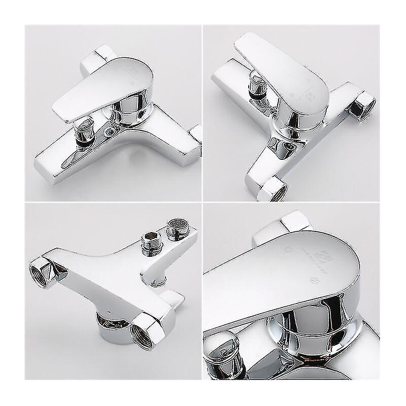 Bathtub Mixer Tap Bath/shower Faucet Chrome Brass Mixer Tap