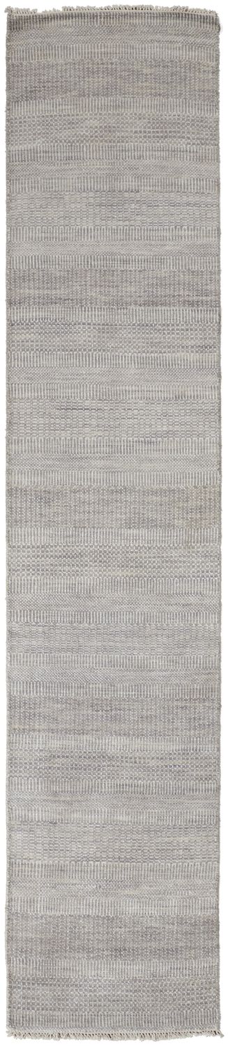 Caldecott Hand Knotted Steel and Silver Gray Rug by BD Fine