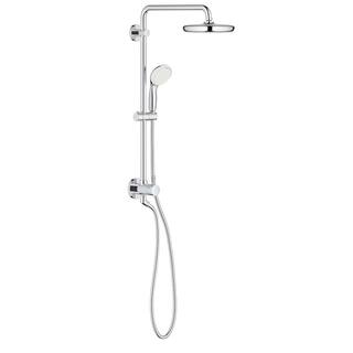 GROHE 2-spray 8.25 in. Dual Shower Head and Handheld Shower Head in Chrome 26123001