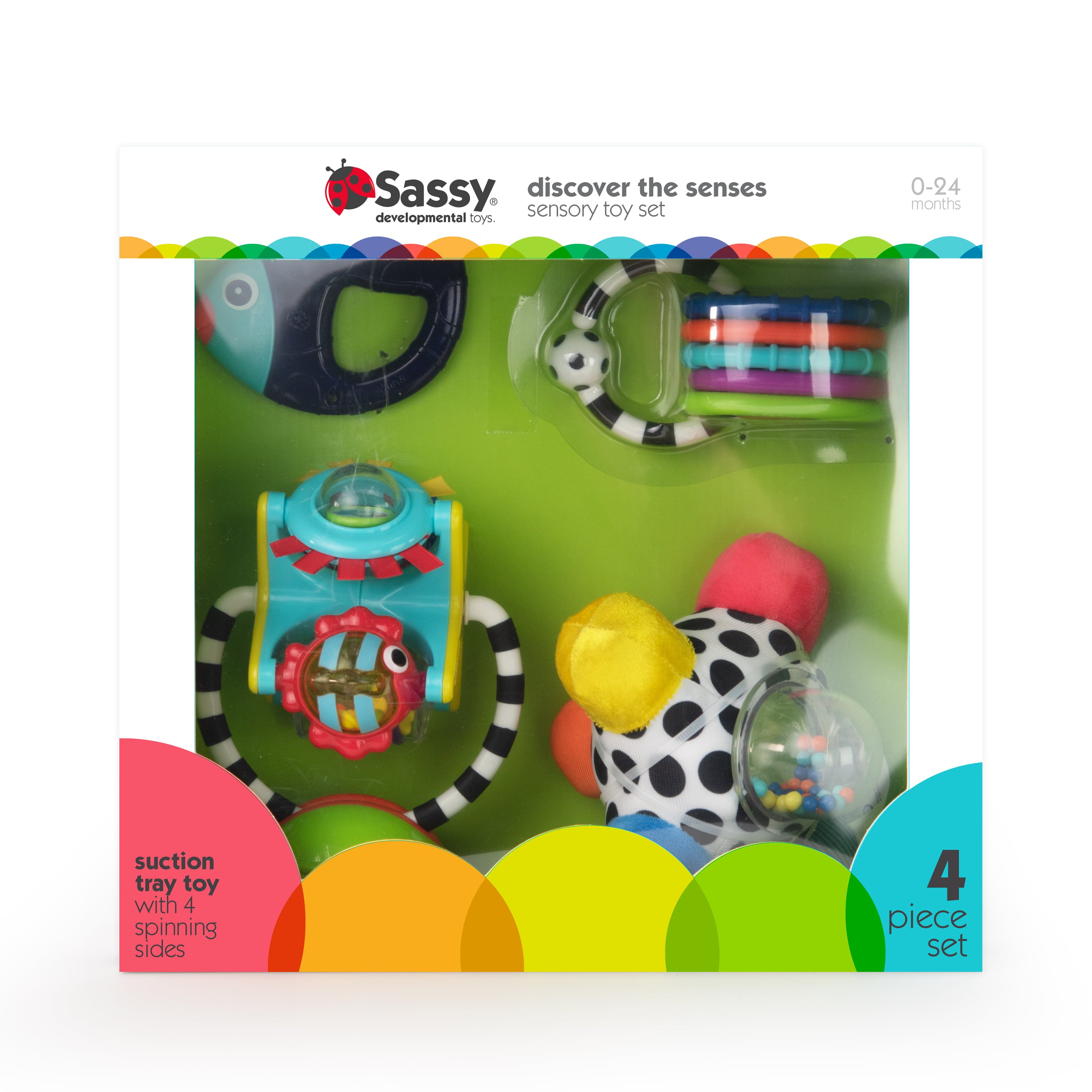 Sassy Discover The Senses Sensory Baby Toy Gift Set - 0+ Months