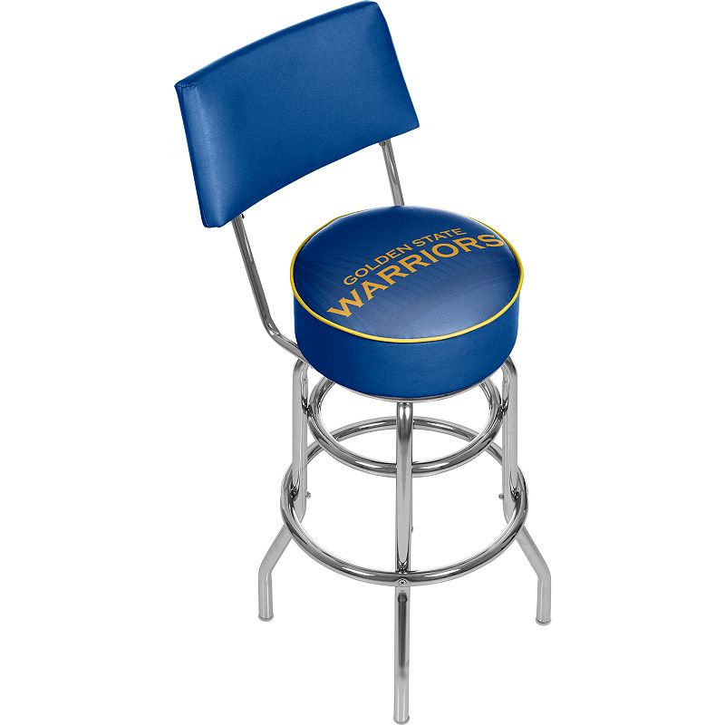 Golden State Warriors Padded Swivel Bar Stool with Back