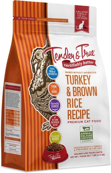 Tender and True Turkey and Brown Rice Recipe Dry Cat Food