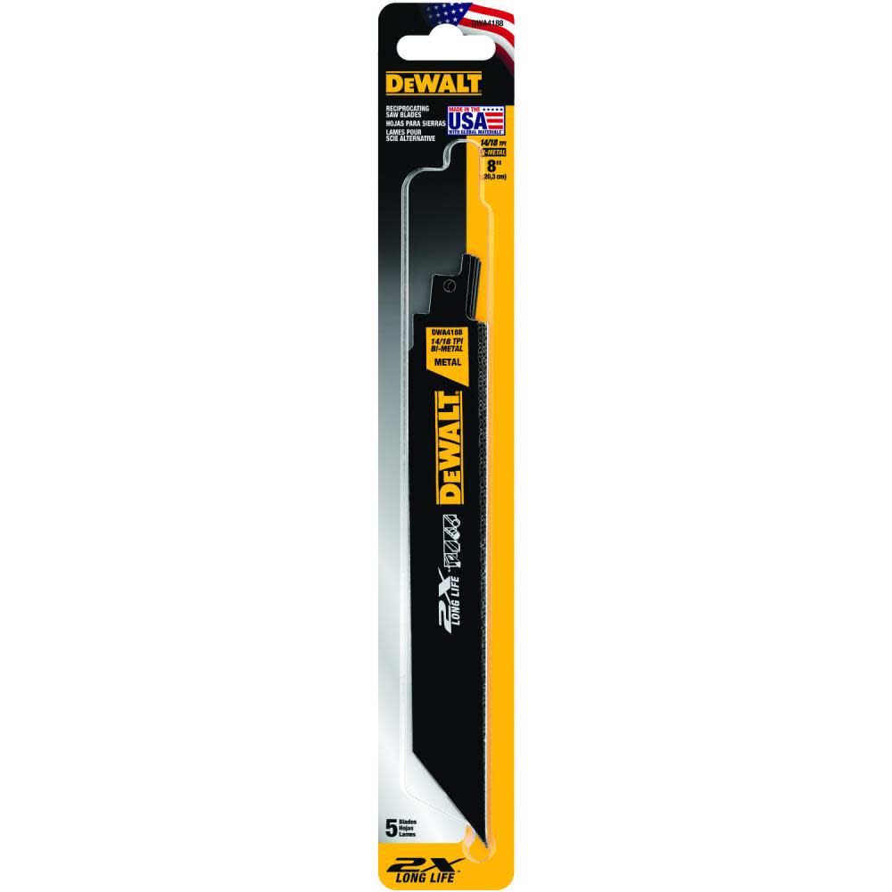 DEWALT 8-in 2X Premium Metal Cutting Blade (5 Pack) DWA4188 from DEWALT