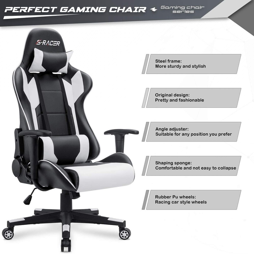 Furniwell Gaming Chair Computer Office Chair Ergonomic Desk Chair