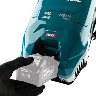 Makita 40-Volt Max XGT Brushless 12 Gal. HEPA Filter Cordless Backpack Vacuum Dry Dust Extractor Kit AWS Capable Tool Only GCV06Z
