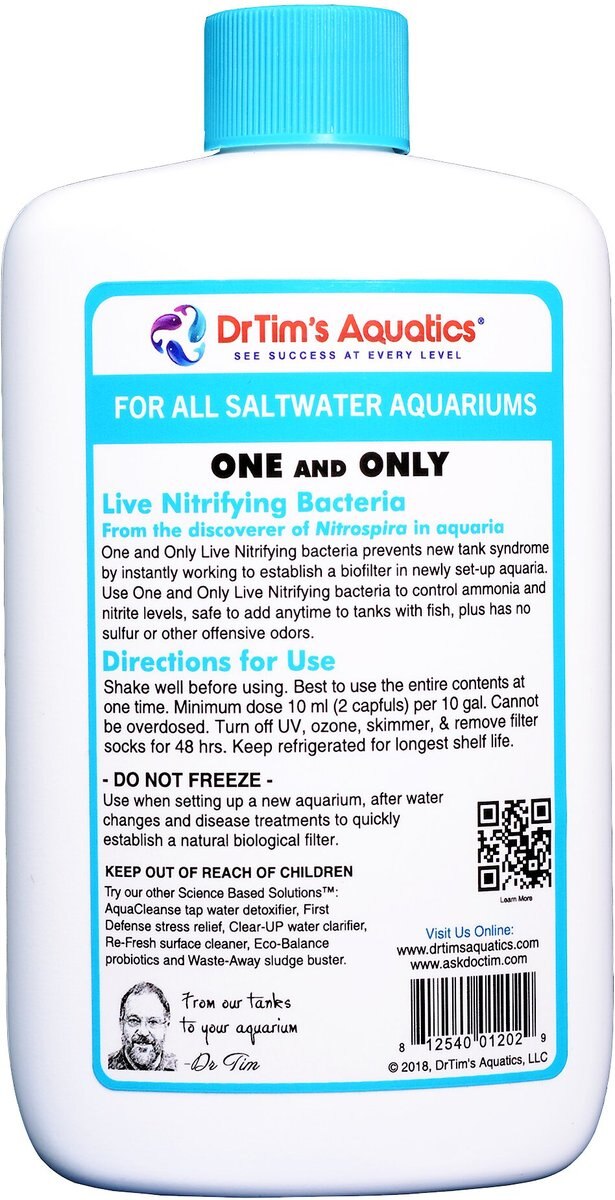 Dr. Tim's Aquatics One and Only Live Nitrifying Bacteria for Saltwater Aquariums