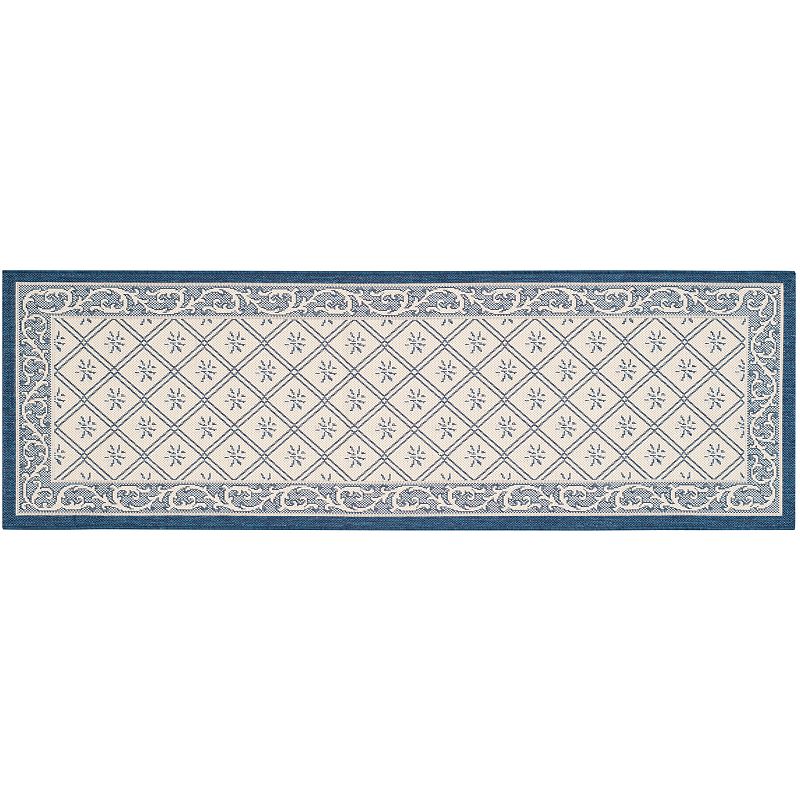 Safavieh Courtyard Scroll Border Indoor Outdoor Rug