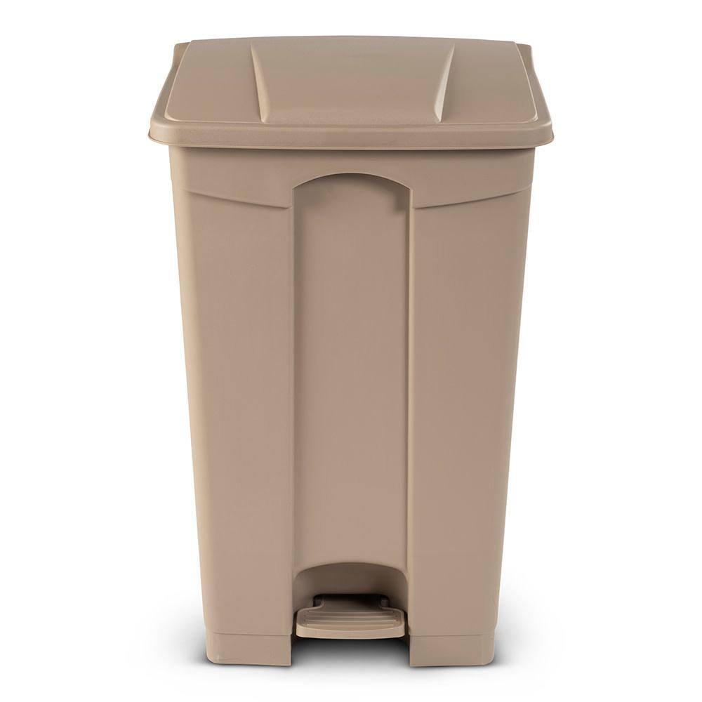 Toter 23 Gallon Beige Fire Retardant Step-On Trash Can SOF23-00BEI