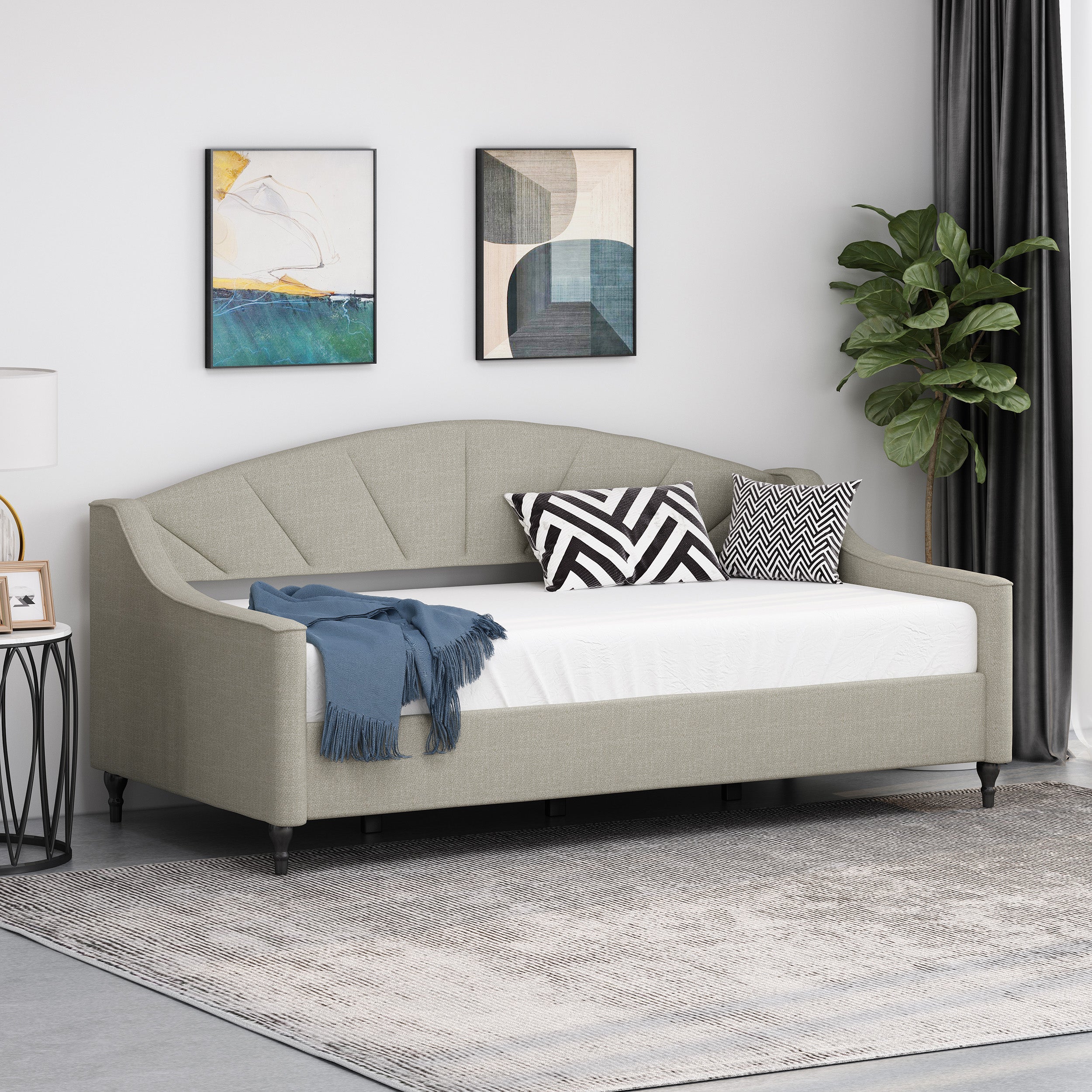 Jorryn Contemporary Tufted Upholstered Daybed