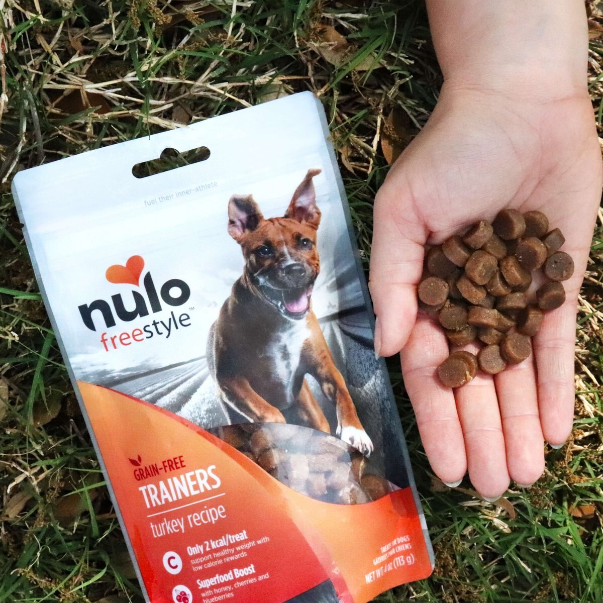 Nulo FreeStyle Trainers Grain-Free Turkey Dog Treats， 16-oz bag