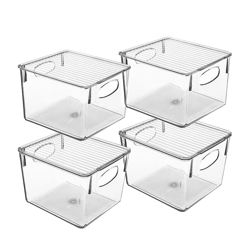 Sorbus Clear Fridge Bins 4-piece Set