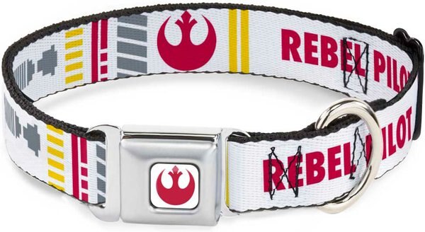 Buckle-Down Star Wars Rebel Pilot Polyester Seatbelt Buckle Dog Collar