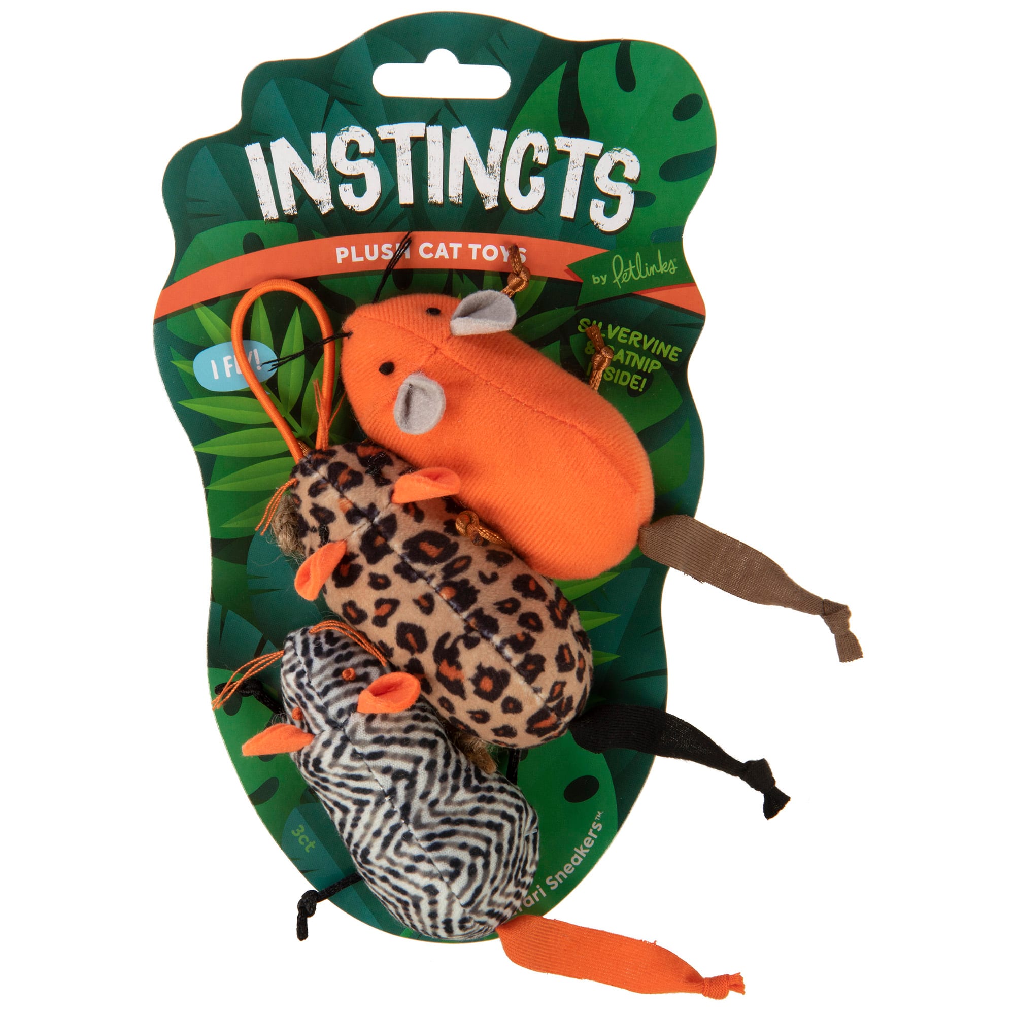 Petlinks Instincts Safari Sneakers Cat Toy， Small