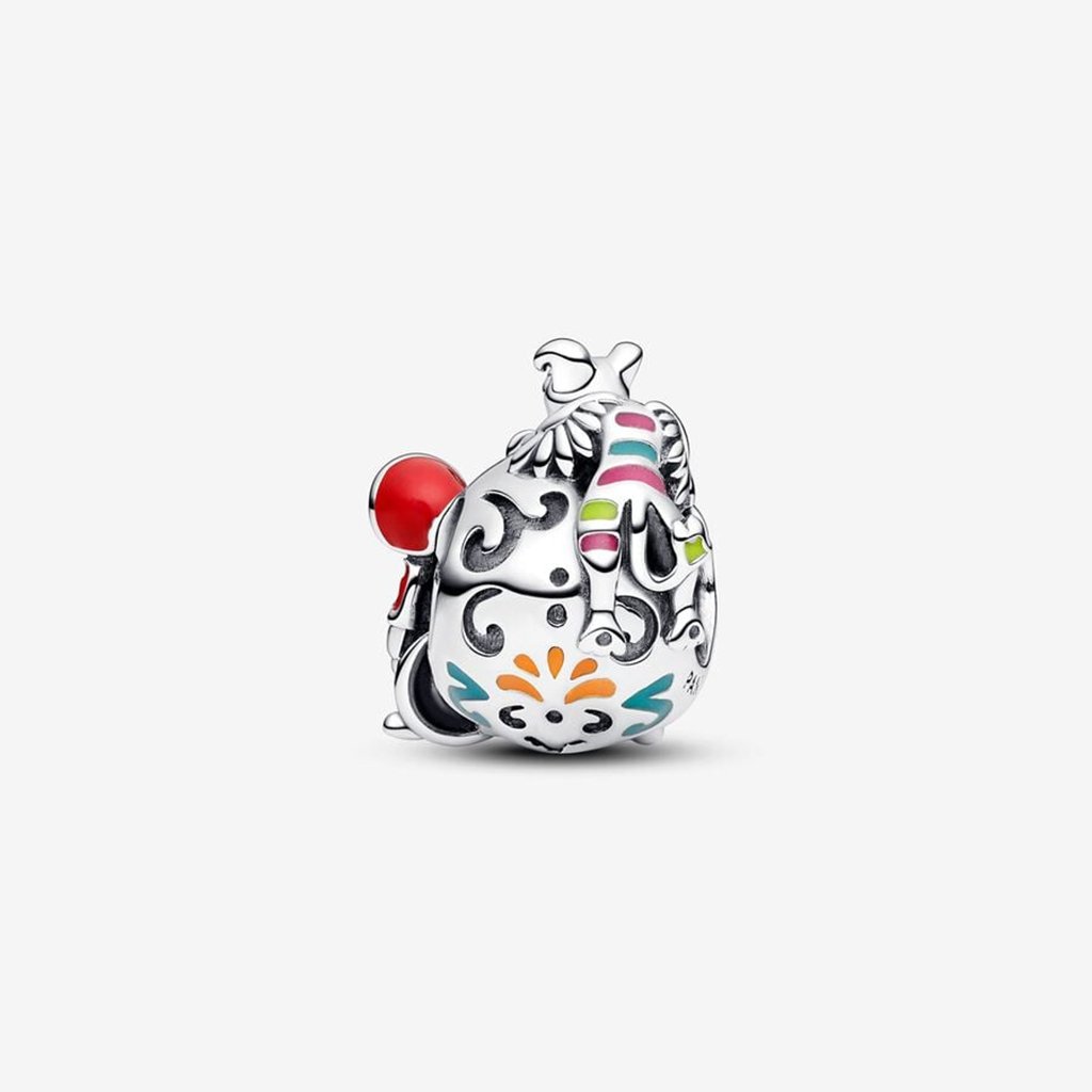 PANDORA  Disney Pixar Coco Miguel & Dante Skull Glow-in-the-dark Charm