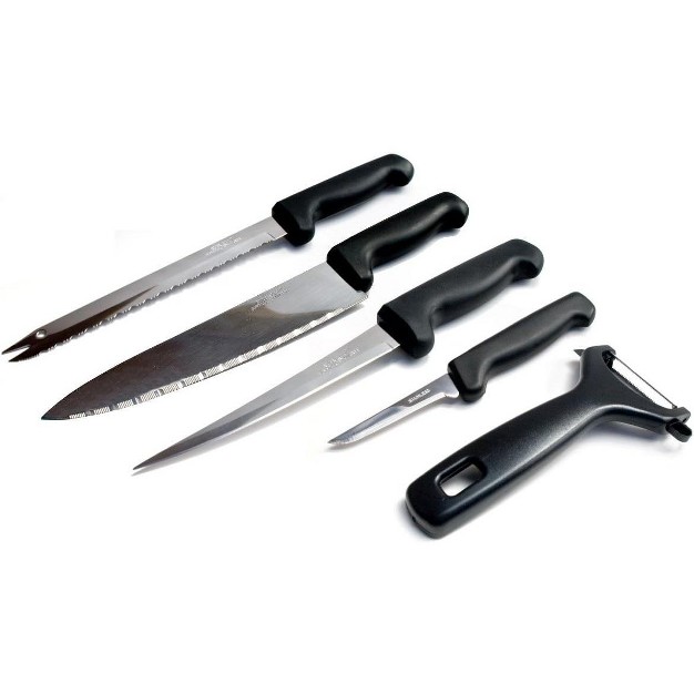 Kitchen Home 5 Piece Stainless Steel Starter Kitchen Knife Set