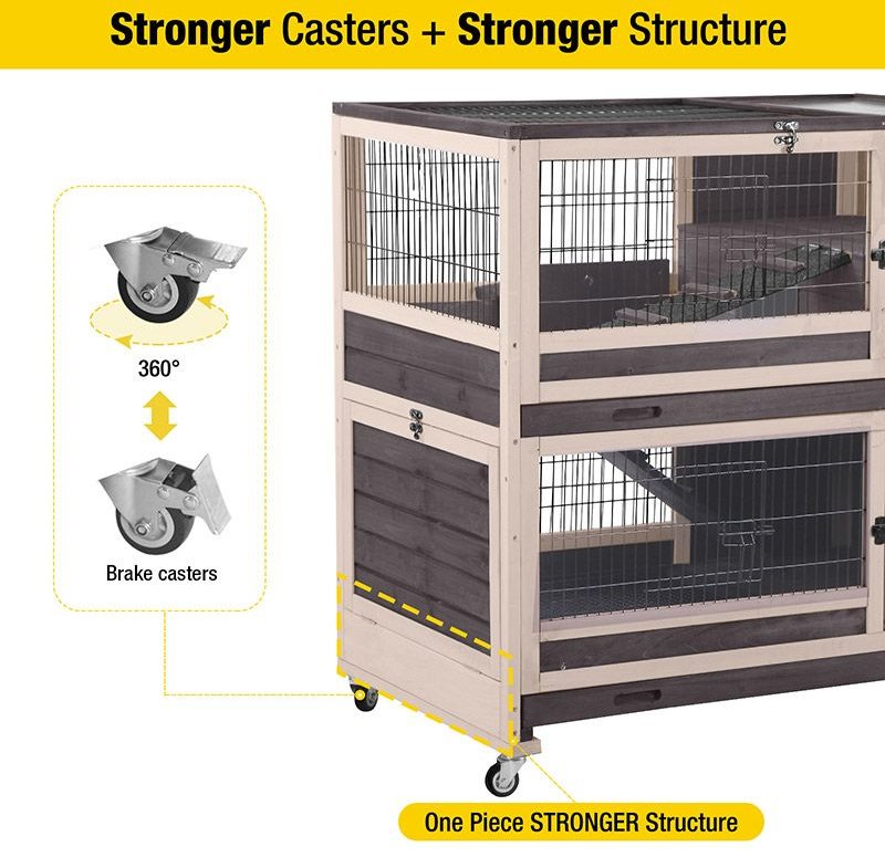 Aivituvin AIR34 Indoor and Outdoor Bunny and Rabbit Hutch