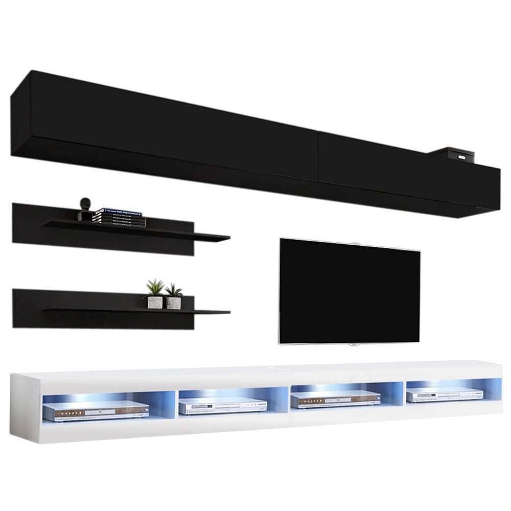 Fly I1 34TV Wall Mounted Floating Modern Entertainment Center