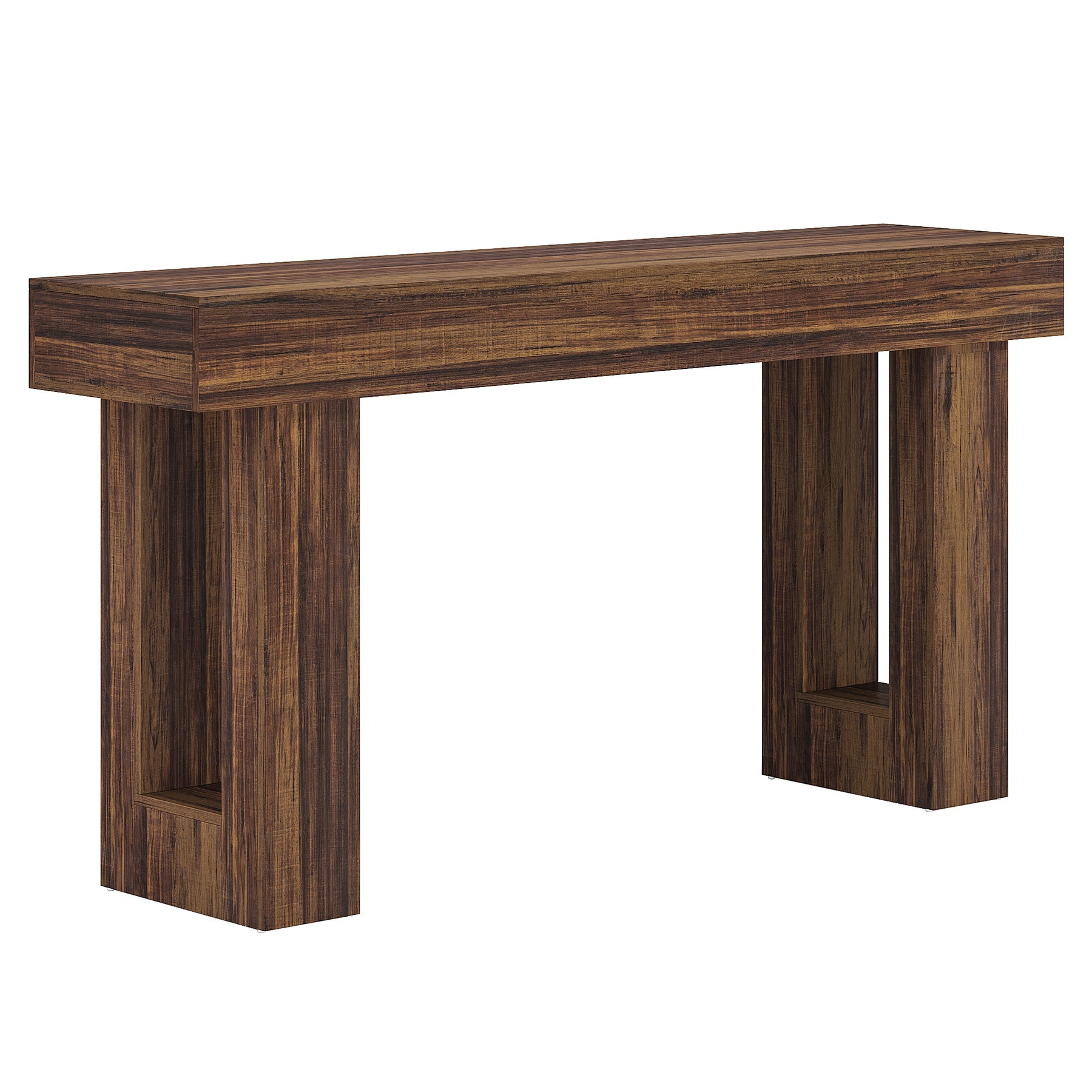 63-Inch Console Table, Farmhouse Wooden Sofa Table Entryway Table