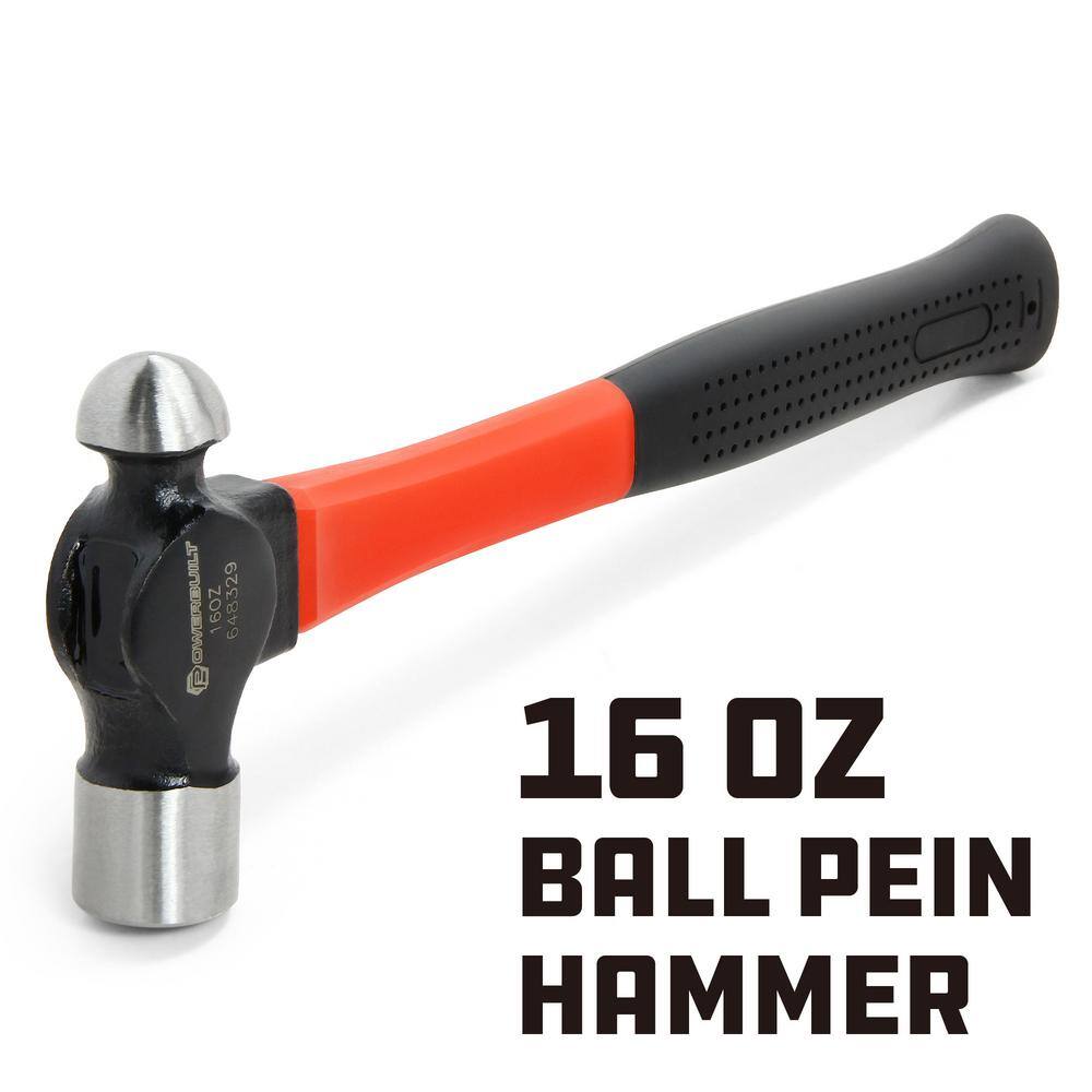 POWERBUILT 16 oz. Ball Peen Hammer 648329