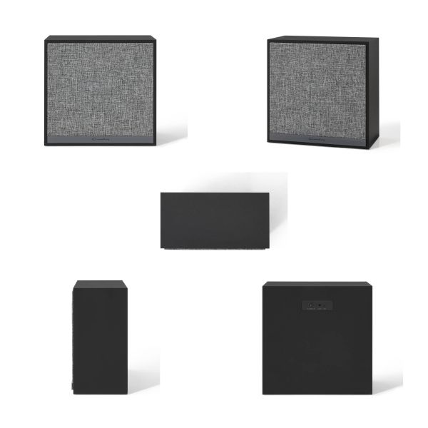 Liam 9 Cube Record Storage Bookcase With Speaker