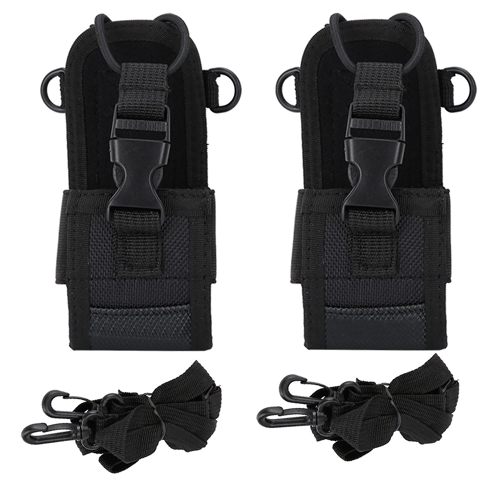 2pcs Msc 20d Universal Nylon Adjustable Wide Shoulder Strap Walkie Talkie Protective Cover